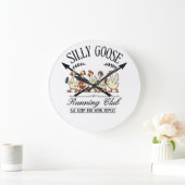 Grande Horloge Ronde Silly Goose Runner (Maison)