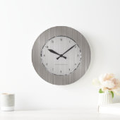 Grande Horloge Ronde Silver Gray Brushed Aluminium (Maison)