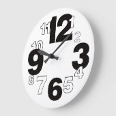 Grande Horloge Ronde Simple art (Angle)