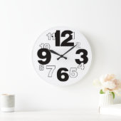Grande Horloge Ronde Simple art (Maison)