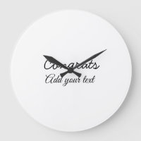 Simple congratulation graduation add your