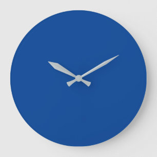 Grande Horloge Ronde simple couleur simple uni couleur personnalisée pa