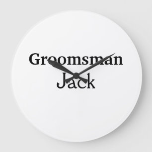Grande Horloge Ronde SIMPLE MINIMAL ajoutez votre nom personnalisé garç