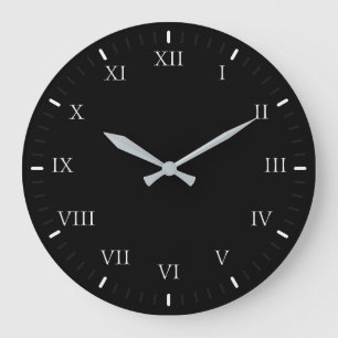 Grande Horloge Ronde Simple minimum classique numérique romain grand ho