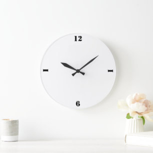 GRANDE HORLOGE RONDE SIMPLE MODERNE MODERNE MONOGRAM ÉLÉGANT CHIC STYLE