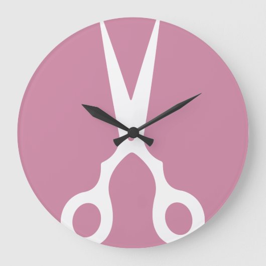 Grande Horloge Ronde Simple Vector Scissors (Recto)