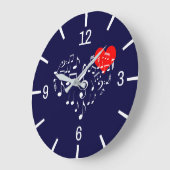 Grande Horloge Ronde Singing Heart one of a-Kind (Angle)