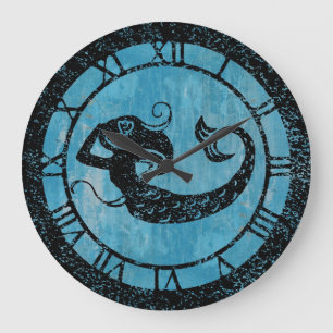 Grande Horloge Ronde Sirène usée