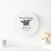 Grande Horloge Ronde site web simple de société commerciale code-barres (Maison)