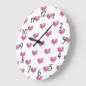 Grande Horloge Ronde Sketch de Love Valentine (Angle)
