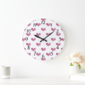 Grande Horloge Ronde Sketch de Love Valentine (Maison)