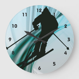 Grande Horloge Ronde Ski alpin sur les pentes glaciales