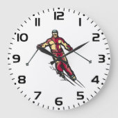 Grande Horloge Ronde Ski de descente (Recto)