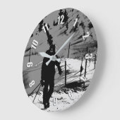 Grande Horloge Ronde Skier de nuit - Ski de descente (Angle)