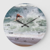 Grande Horloge Ronde Skimboard par Shirley Taylor (Recto)