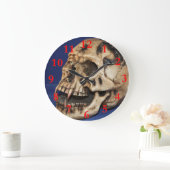 Grande Horloge Ronde Skull Large Round (Maison)
