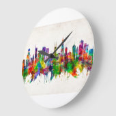 Grande Horloge Ronde Skyline de l'Illinois (Angle)