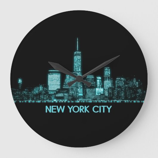 Grande Horloge Ronde Skyline de New York (Recto)