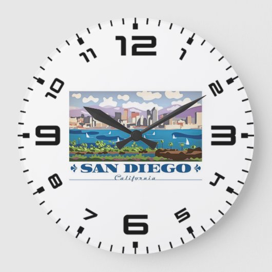 Grande Horloge Ronde Skyline San Diego (Recto)