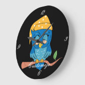 Grande Horloge Ronde Sleepy Owl Thunder_Cove (Angle)