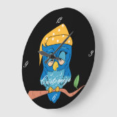 Grande Horloge Ronde Sleepy Owl Thunder_Cove (Angle)
