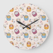 Grande Horloge Ronde Sleepy Sloth (Recto)