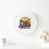 Grande Horloge Ronde Sleepy Sloth Quote Vintage Cute Lazy Animal Shirt  (Maison)