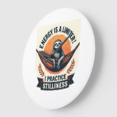 Grande Horloge Ronde Sleepy Sloth Vintage Funny Introvert Shirt 2 (Angle)