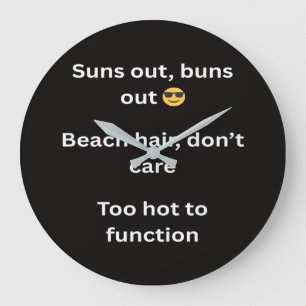 Grande Horloge Ronde Slogans de T-shirts drôles d'été 2026 Tendances de