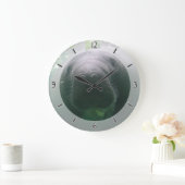 Grande Horloge Ronde Sloppy Manatee (Maison)