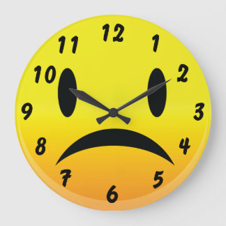 Grande Horloge Ronde Smilie Face