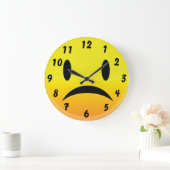Grande Horloge Ronde Smilie Face (Maison)