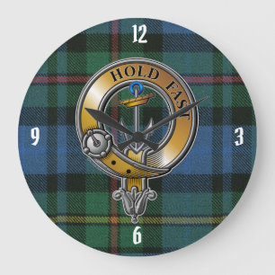 Grande Horloge Ronde Smith Tartan & Badge