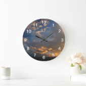 Grande Horloge Ronde Smoky mountain Sunset (Maison)