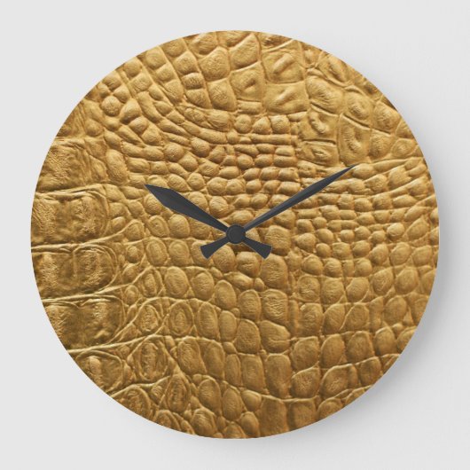 Grande Horloge Ronde Snakeskin Texture : Wild Arrière - plan Design. (Recto)