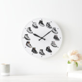 Grande Horloge Ronde Sneaker Acrylic Wall Clock (Black / White) (Maison)