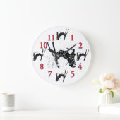 Grande Horloge Ronde Snow Skier Clock (Maison)