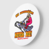 Grande Horloge Ronde Snowmobilers (Angle)