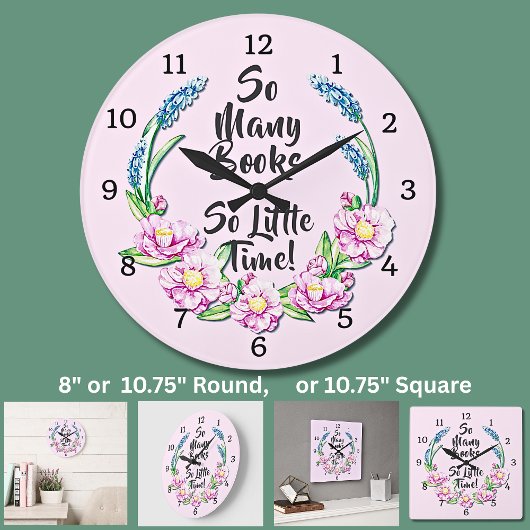 Grande Horloge Ronde So Many Books So Little Time