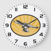 Grande Horloge Ronde Soaring Falcon Bold Bird of Prey (Recto)