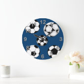 Grande Horloge Ronde Soccer (Maison)