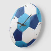 Grande Horloge Ronde Soccer Ball blues (Angle)