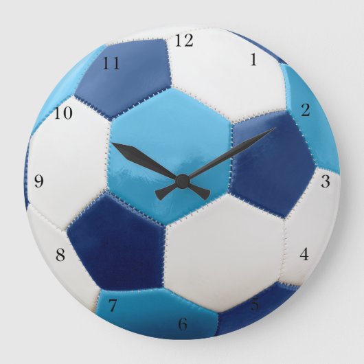 Grande Horloge Ronde Soccer Ball blues (Recto)