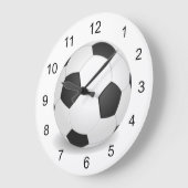 Grande Horloge Ronde Soccer Ball Design Wall Clock (Angle)