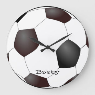 Grande Horloge Ronde Soccer Fan Wall Clock