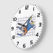 Grande Horloge Ronde Soccer Goalkeeper Diving Save (Angle)