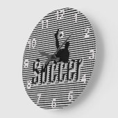 Grande Horloge Ronde Soccer The Game, Large Wall Clock (Angle)