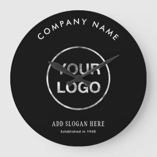 Grande Horloge Ronde Société de conception de logo Modern Curve