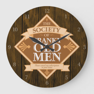 Grande Horloge Ronde Société des Hommes Grincheux de Vieille Souche