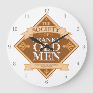 Grande Horloge Ronde Société des Vieilards Grincheux